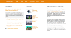 Desktop Screenshot of criticalunity.org